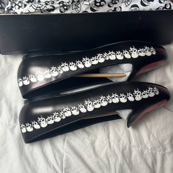 Strange cvlt misfits line women’s size 11 Lydia Flats - Picture 7 of 10